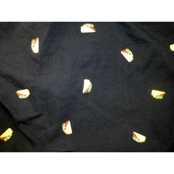 Visive All Over Taco Print Graphics Short Sleeve Button Shirt Mens Large Novelty - Picture 9 of 9